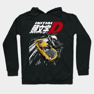 intial D - tendem mountain drift RX7 vs AE86 Hoodie